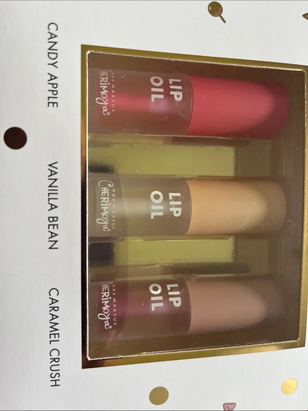 Juicy Lip Oil Set — Candy Apple, Vanilla Bean & Caramel Crush